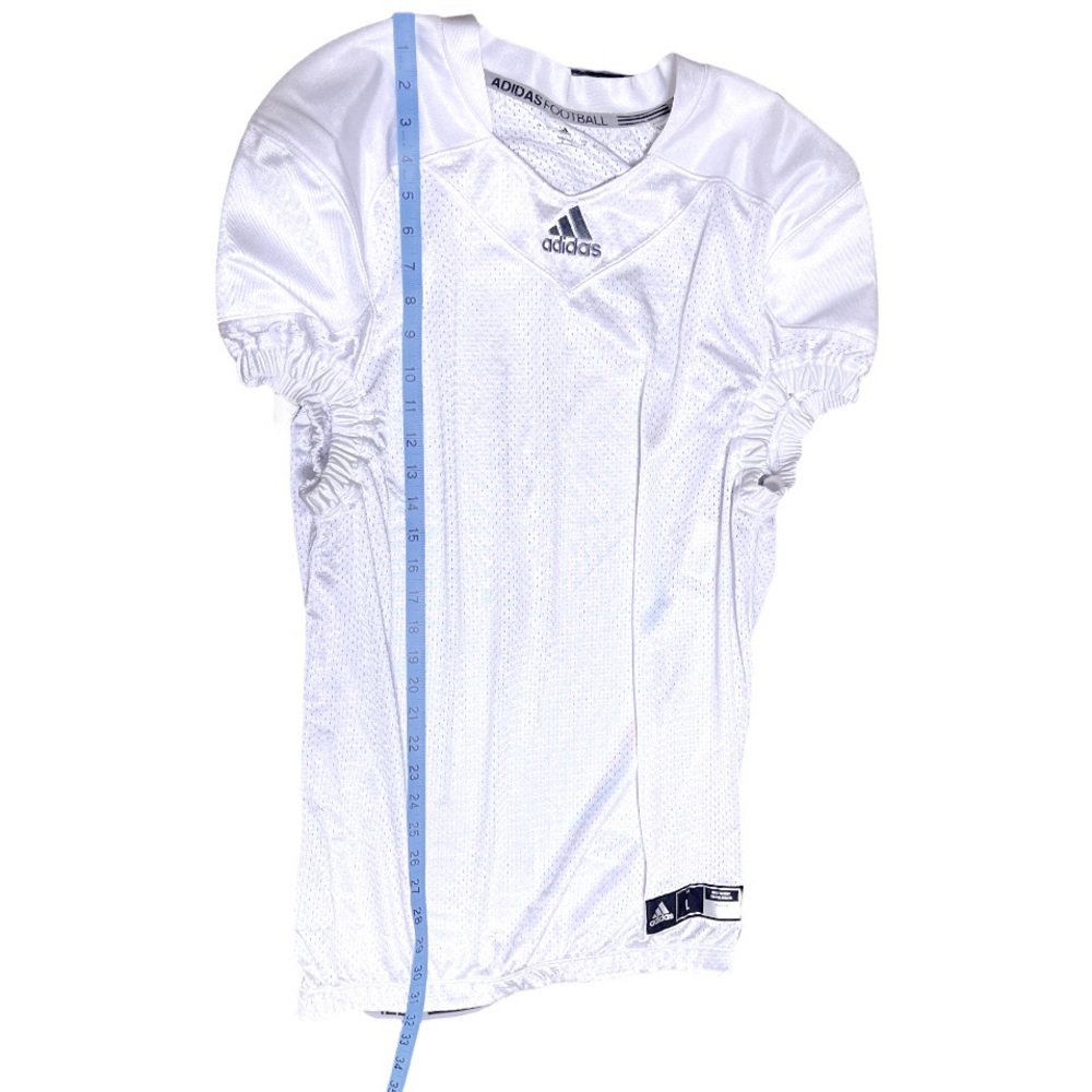 Adidas Climalite White Mesh Football Jersey Size Large L - Picture 3 of 5